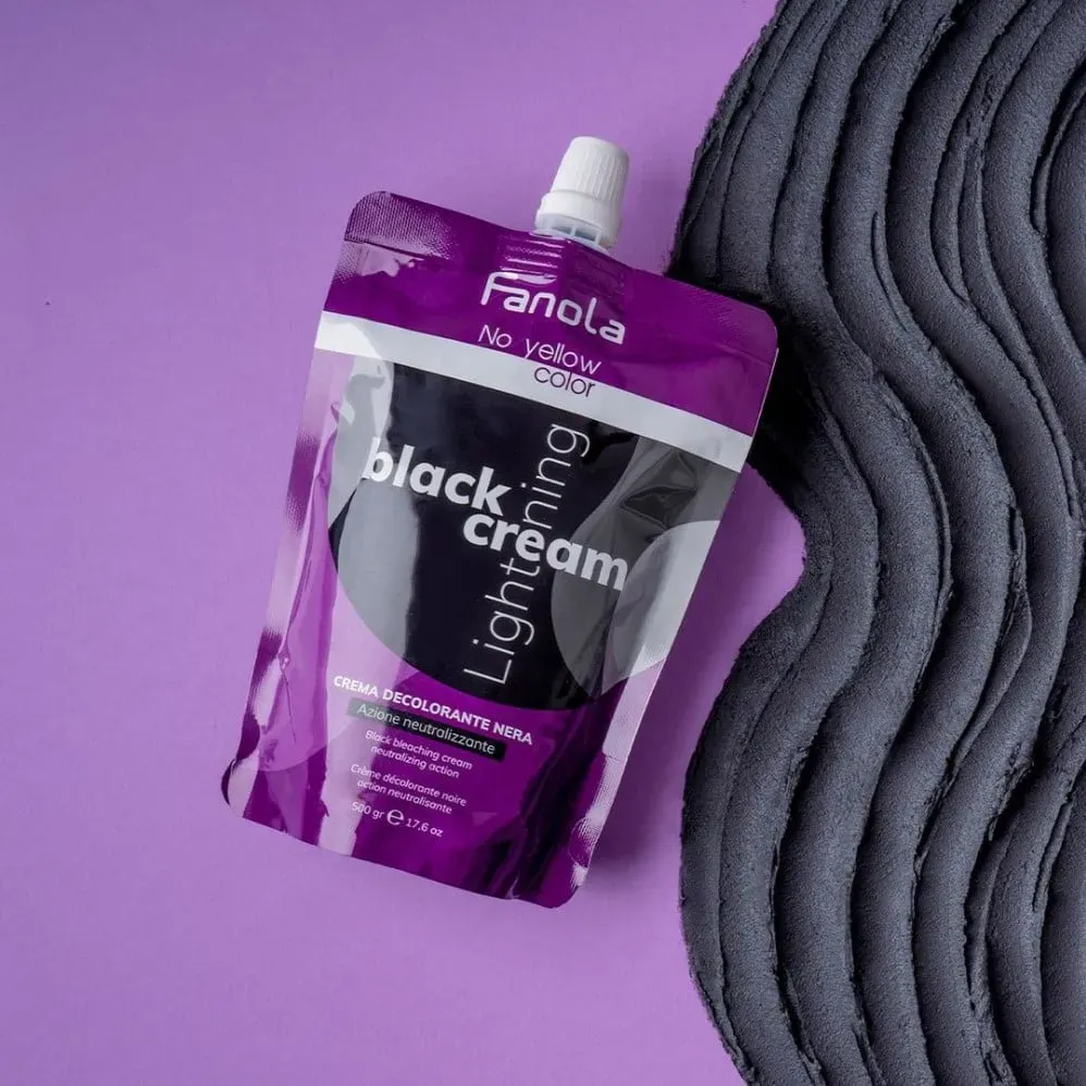 Fanola No Yellow szőkítőkrém Black - Fekete 500g
