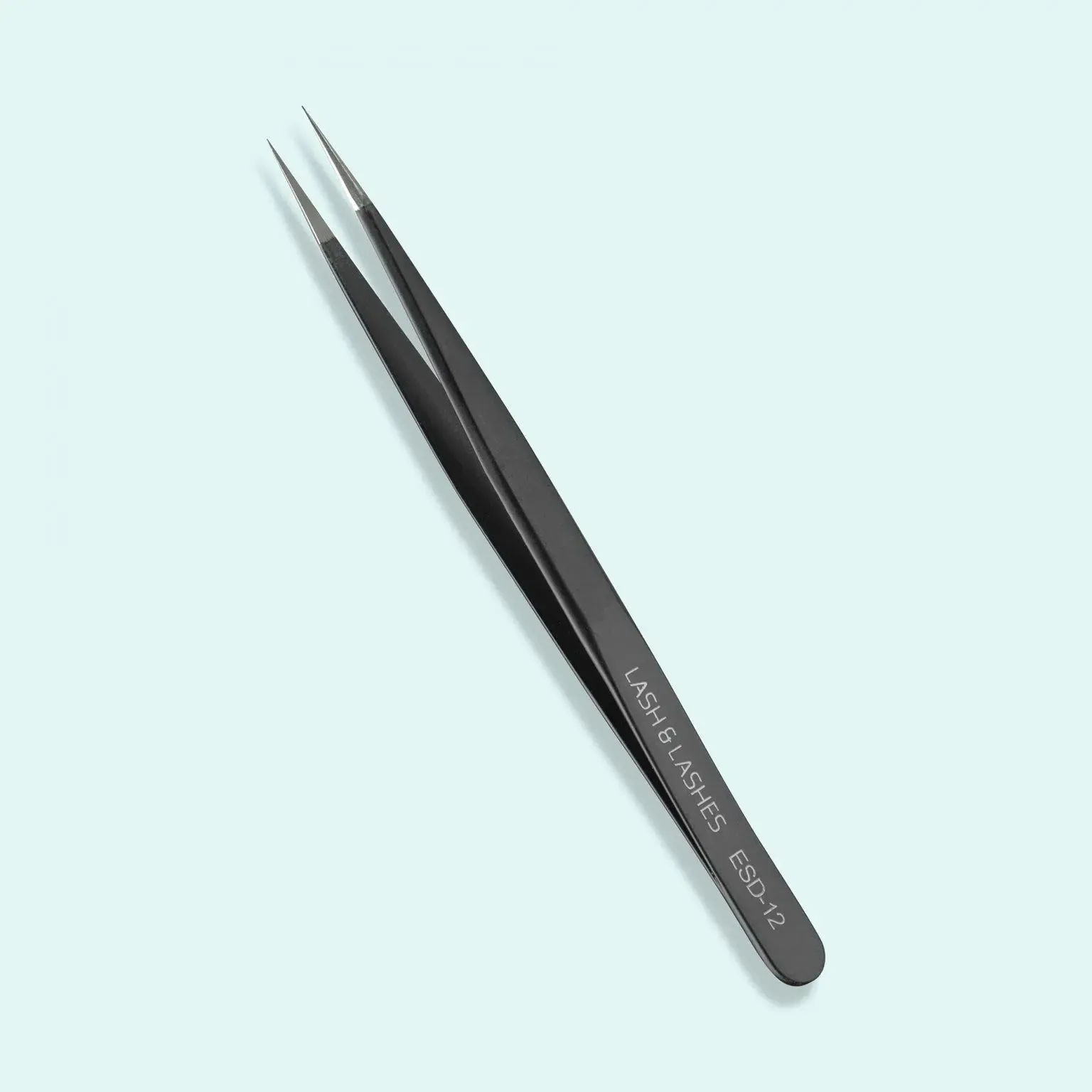Lash & Lashes Egyenes Szempillacsipesz fekete ESD-12