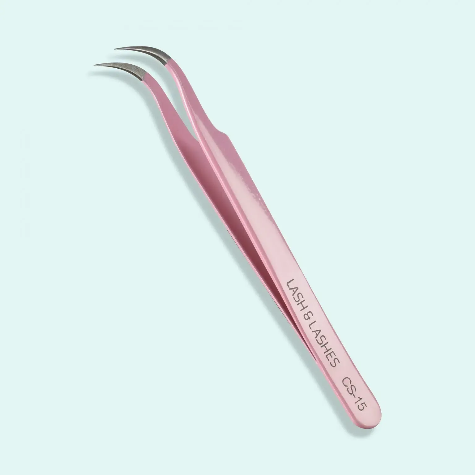 Lash & Lashes Hajlított Szempillacsipesz rózsaszín CS-15