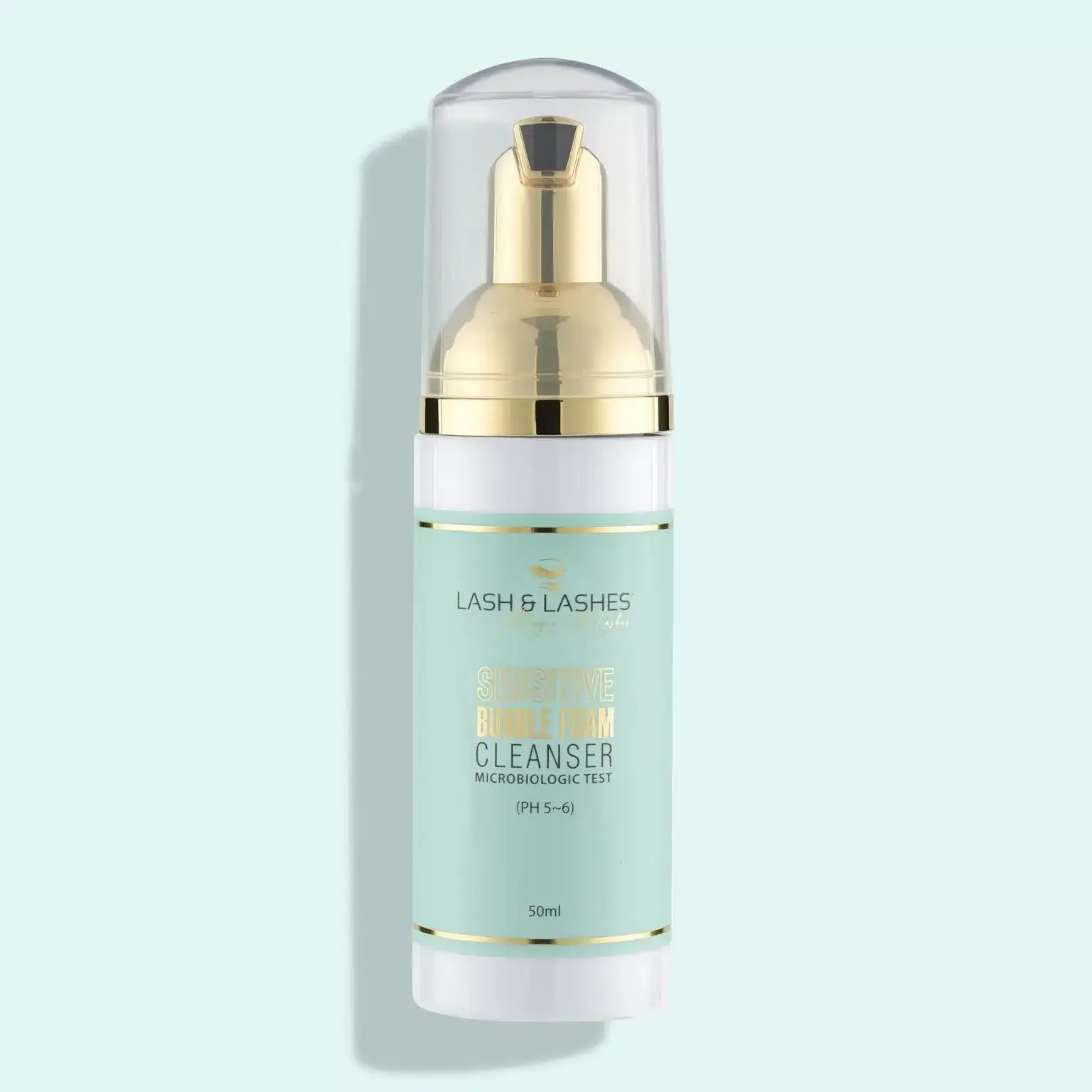 Lash & Lashes Super Sensitive Szempilla Sampon pumpás habosító fejjel 50ml
