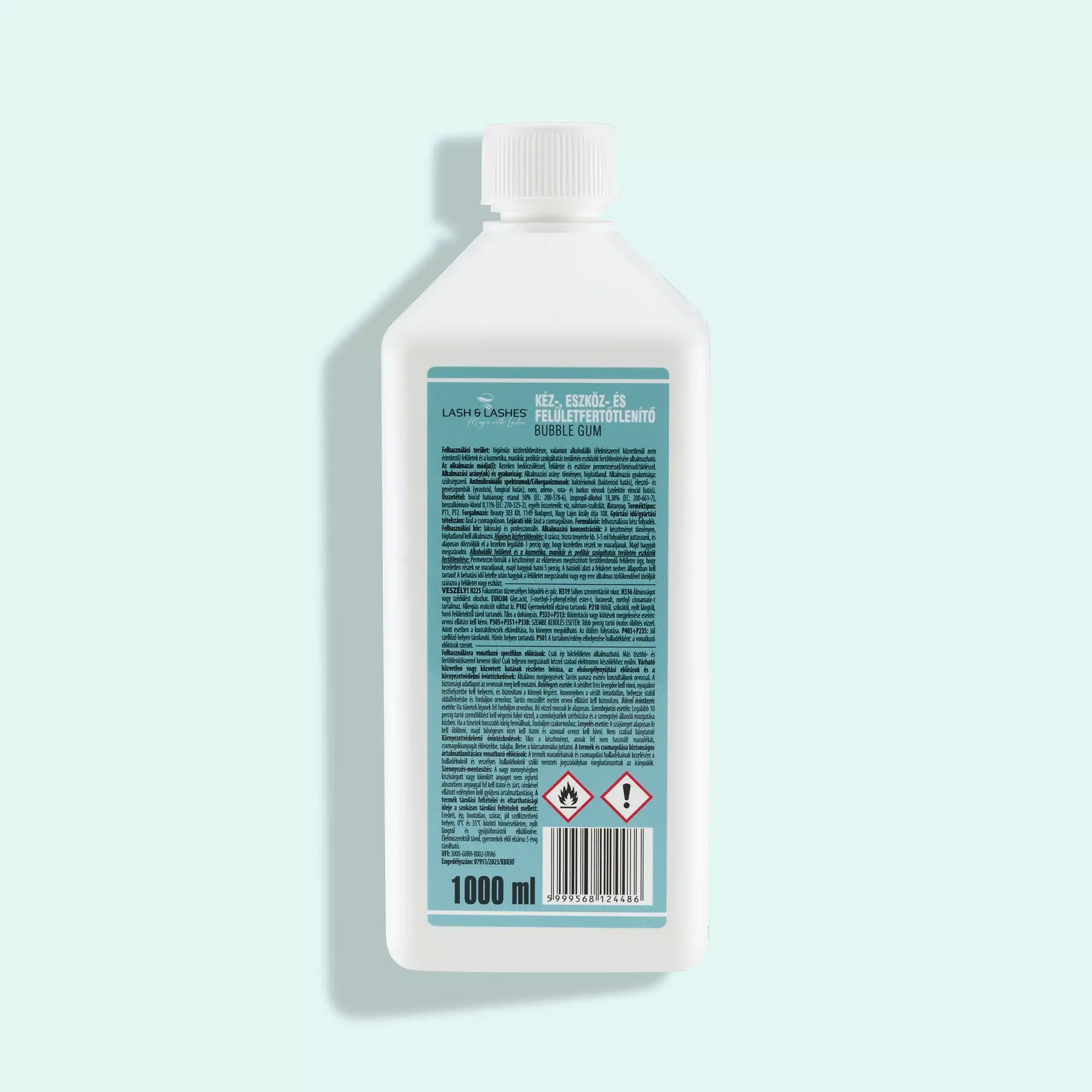 Lash & Lashes 3in1 Rágógumi Illatú kéz, eszköz és felületfertőtlenítő 1000ml