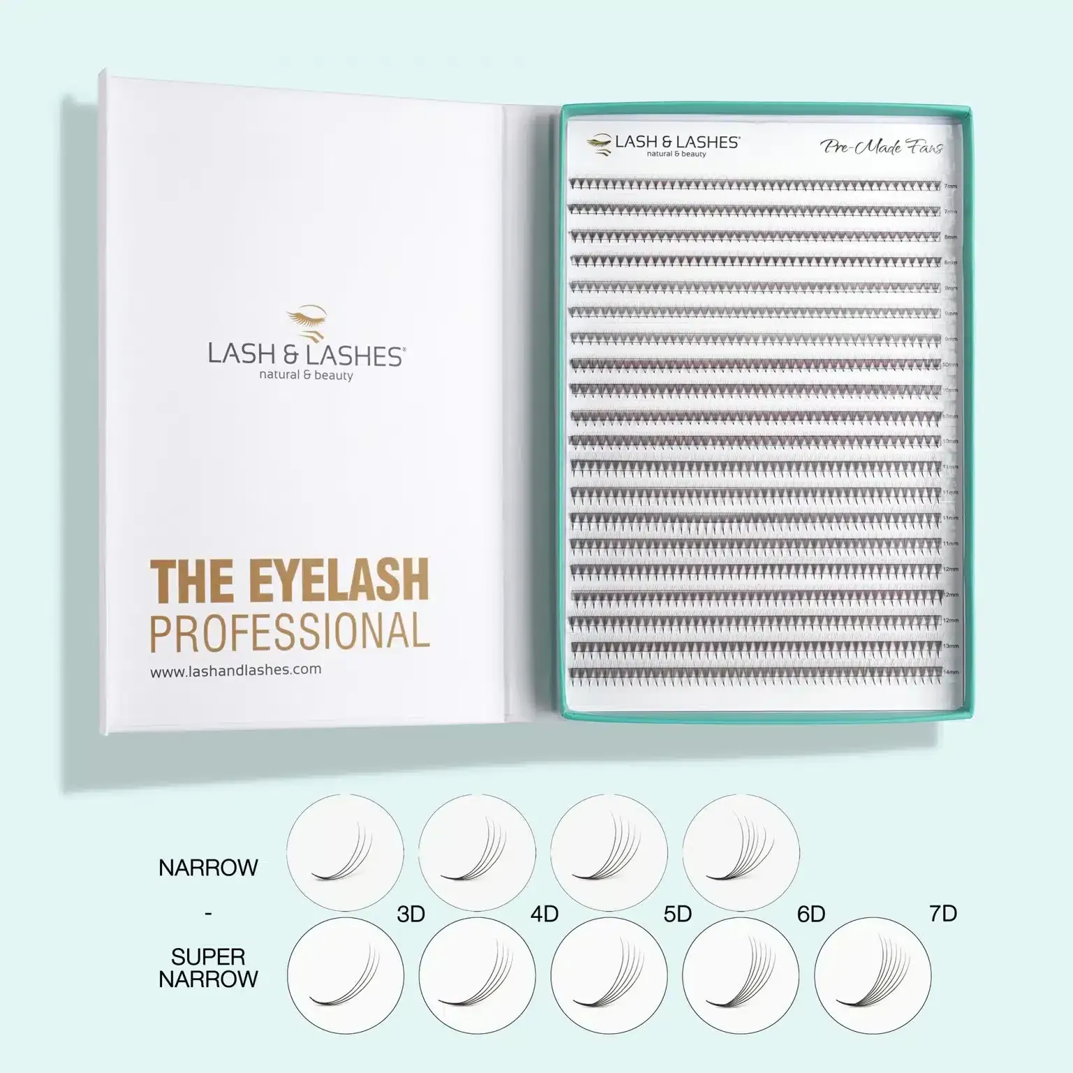 Lash & Lashes Pro Made Dúsító XL- tálca Mix 5D szempilla