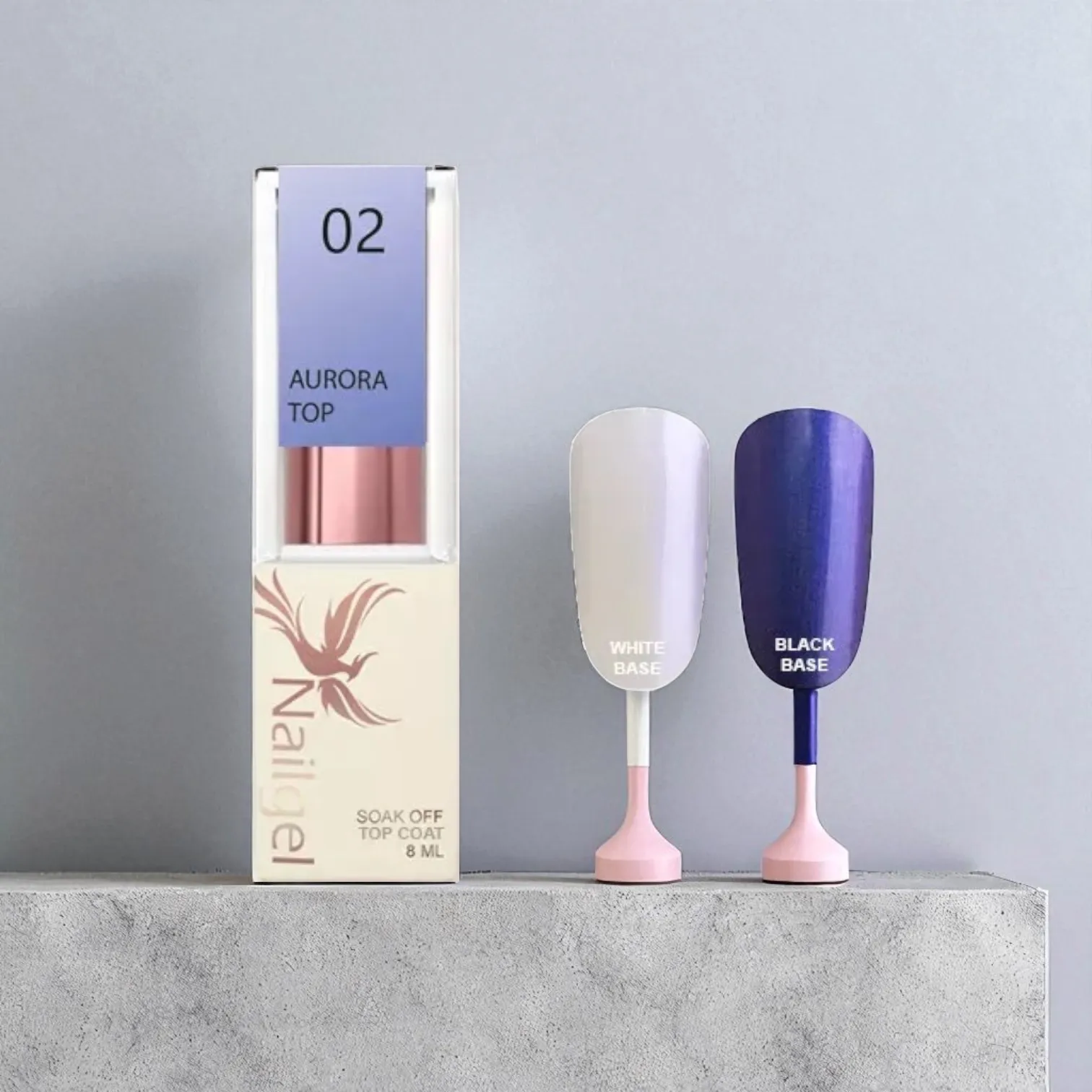 Nailgel Aurora Top Coat fényzselé 8ml 02