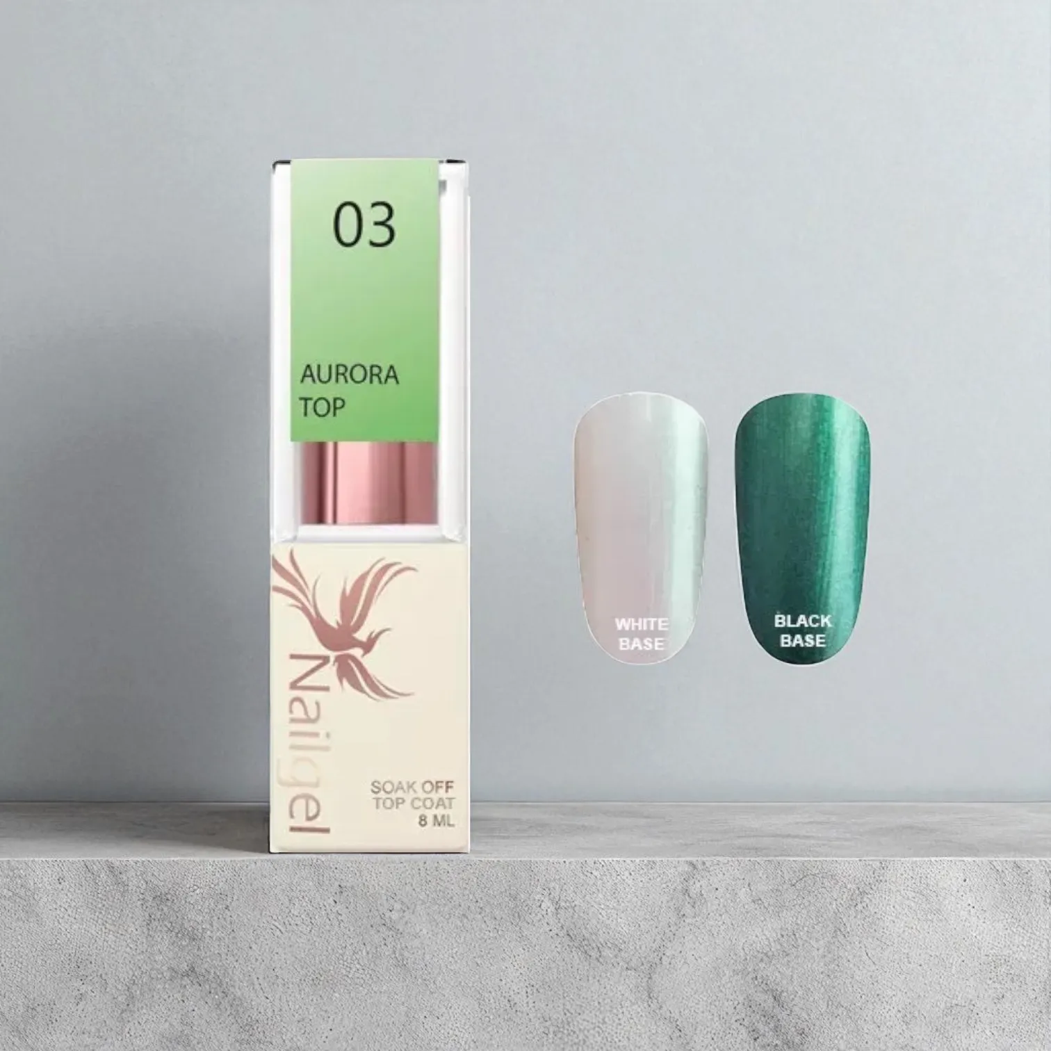 Nailgel Aurora Top Coat fényzselé 8ml 03