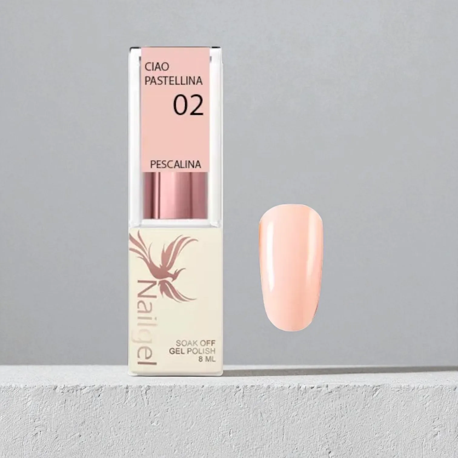 Nailgel Ciao Pastellina 02 - Pescalina gél lakk 8ml