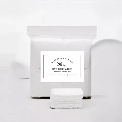 Nailgel Hexaclean Szálmentes törlőkendő 200 db