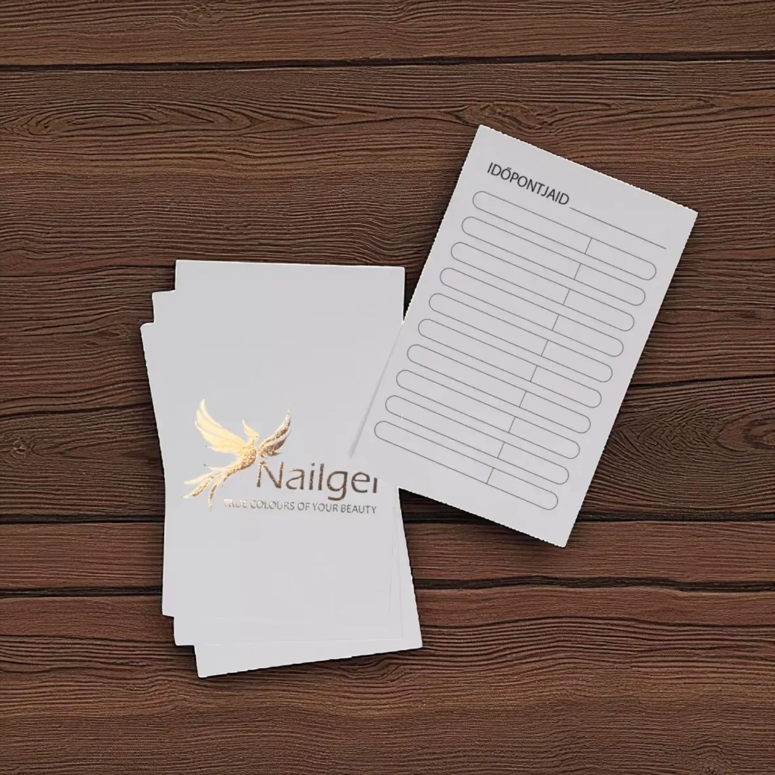 Nailgel Időpont kártya 50 db-os készlet