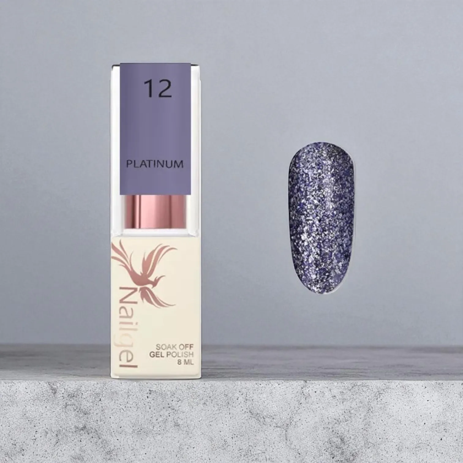 Nailgel Platinum 12 gél lakk 8ml