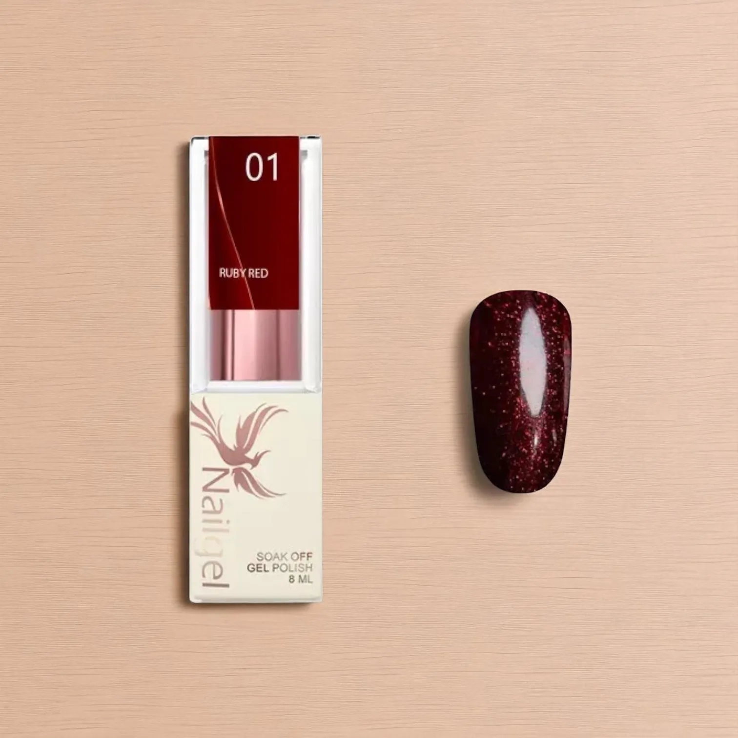 Nailgel Ruby Red 01 gél lakk 8ml