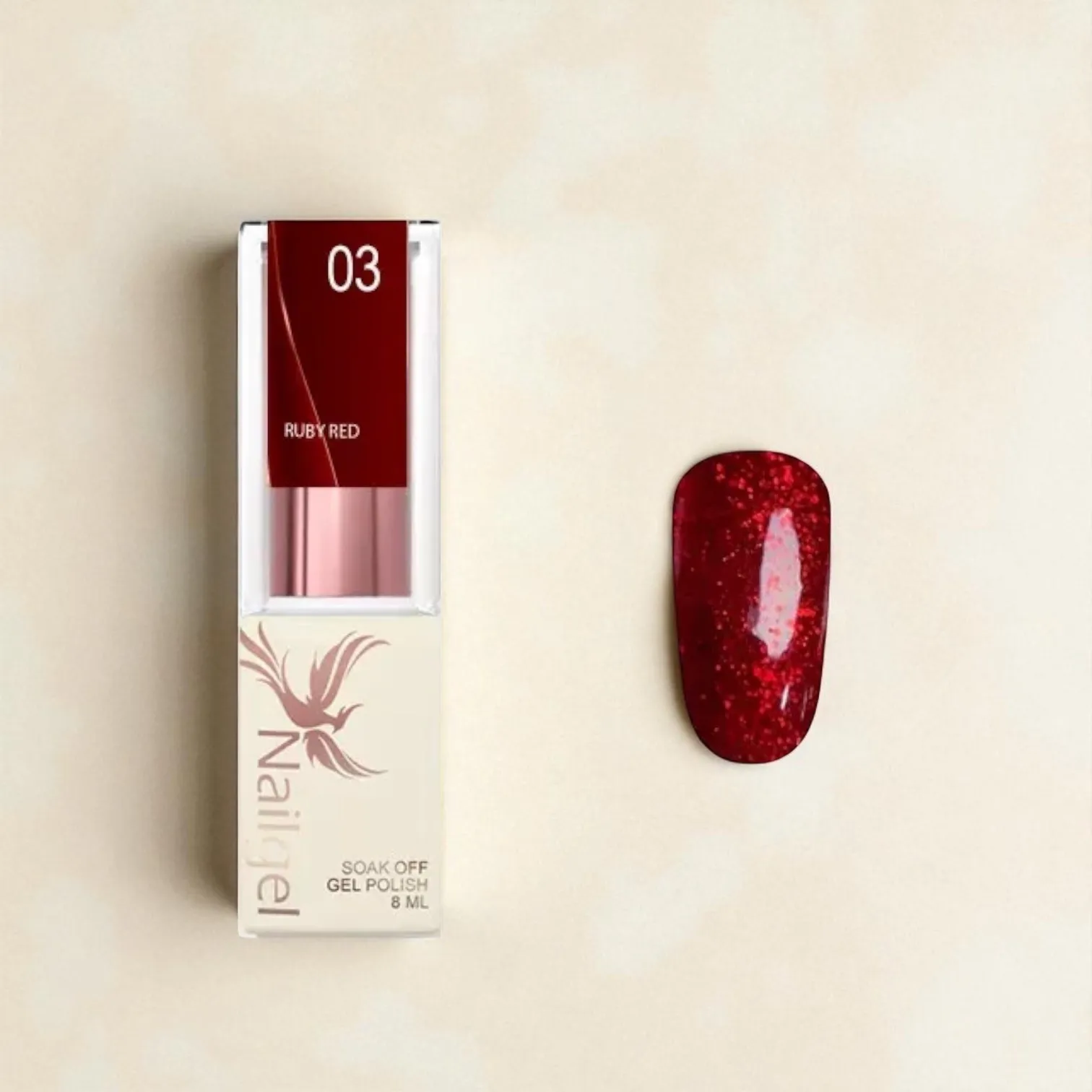 Nailgel Ruby Red 03 gél lakk 8ml