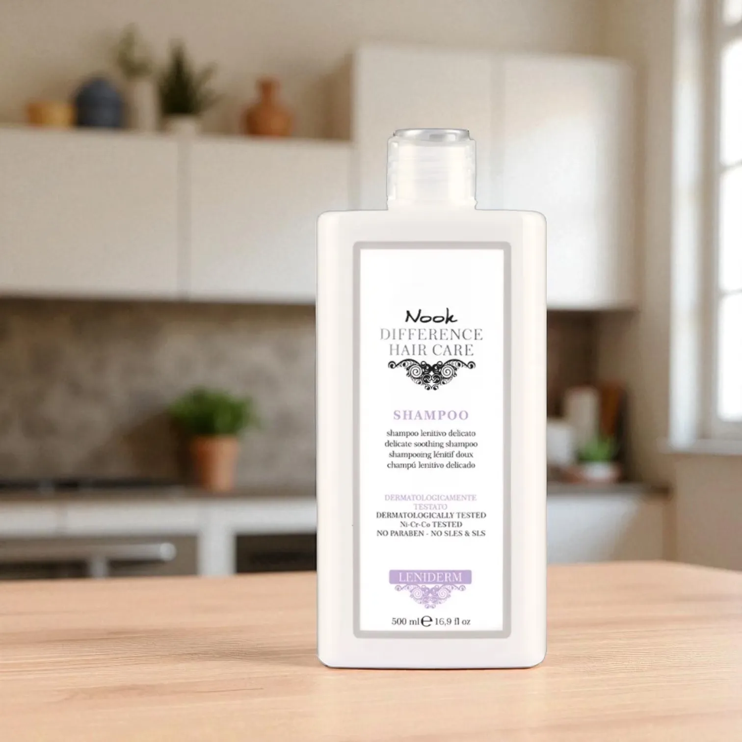 Nook Leniderm sampon érzékeny és irritált fejbőrre 500ml