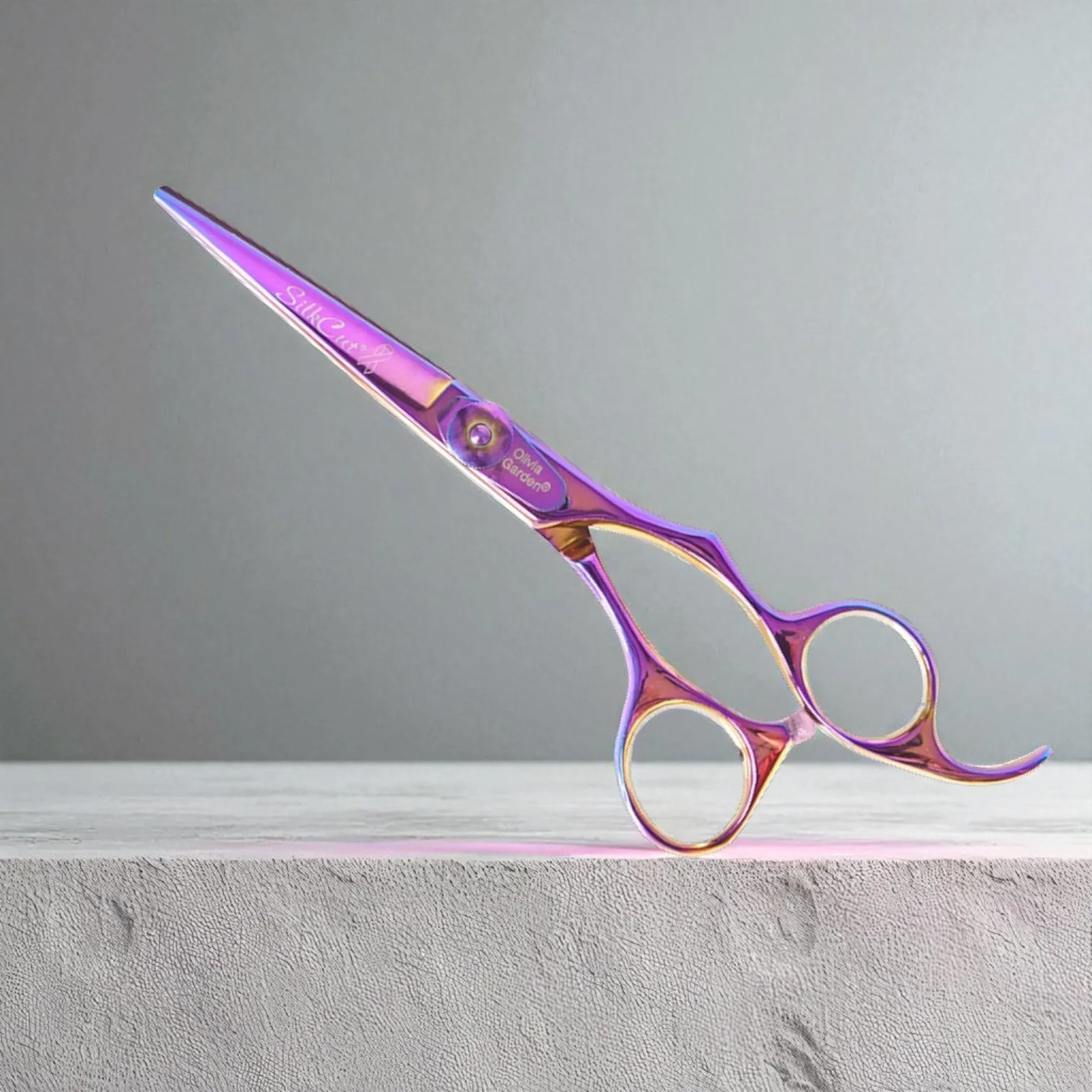 Olivia Garden SilkCut Rainbow Shear hajvágó olló