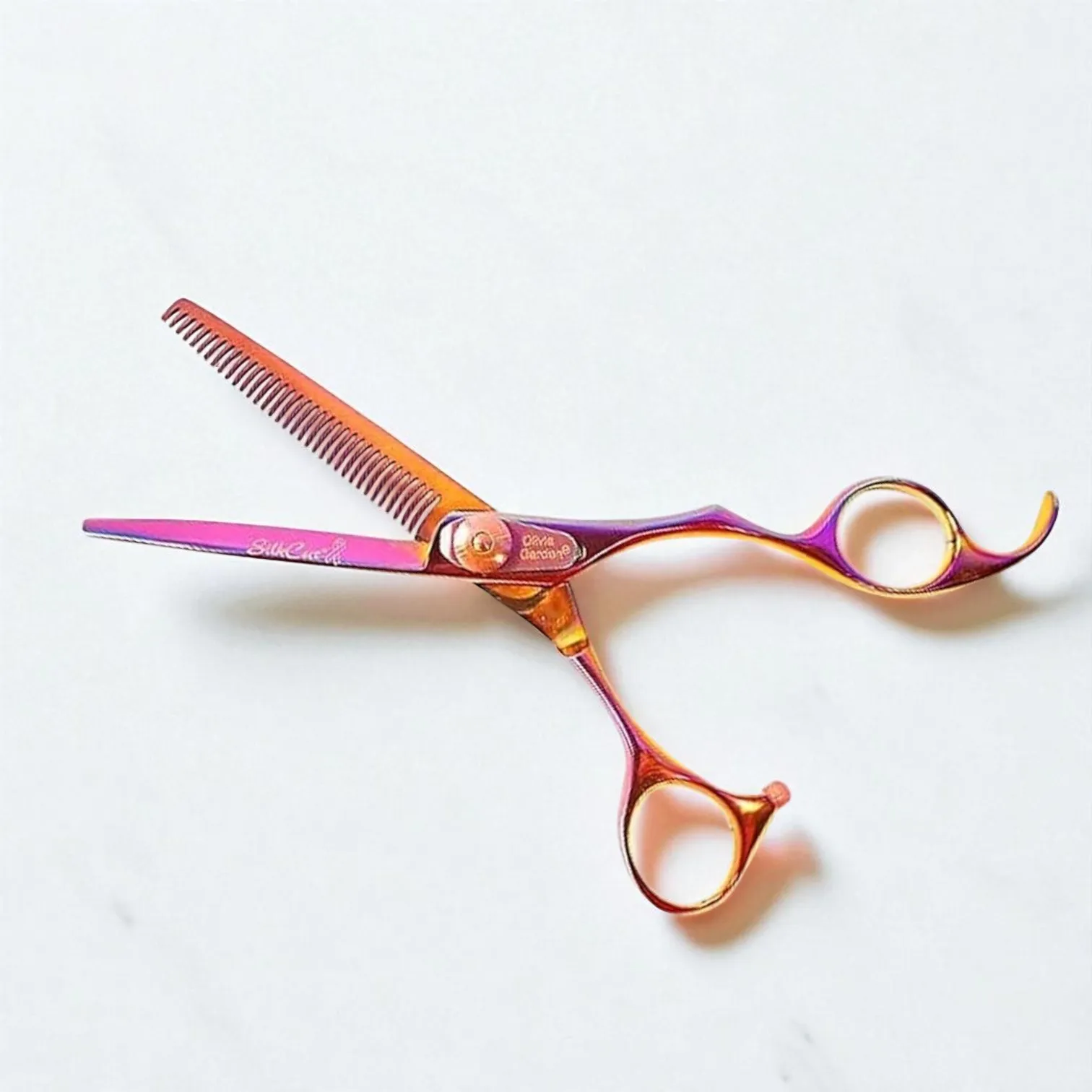 Olivia Garden SilkCut Rainbow Thinner ritkító olló