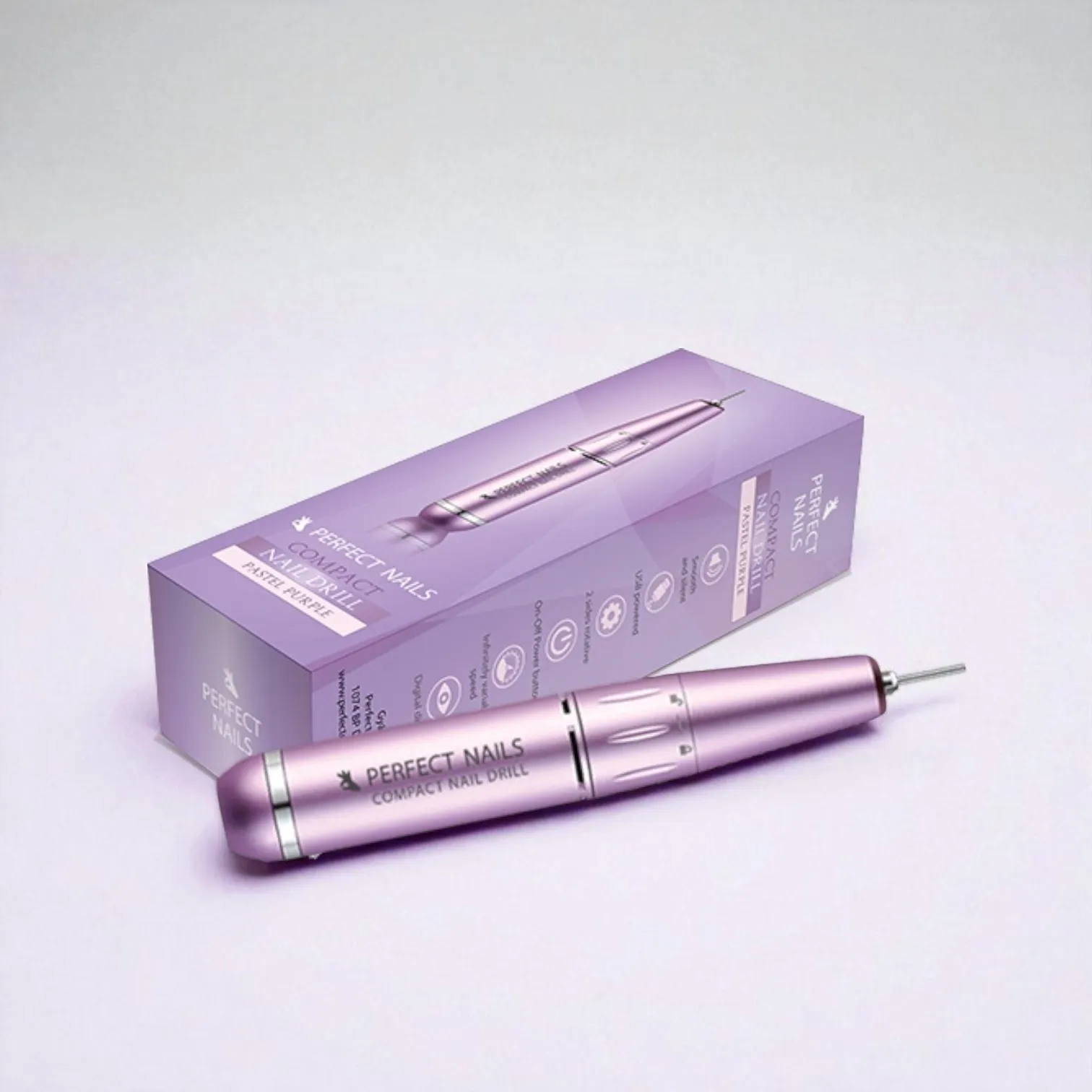 Perfect Nails Compact Nail Drill - Hordozható Köröm Csiszológép - Pasztell Pink