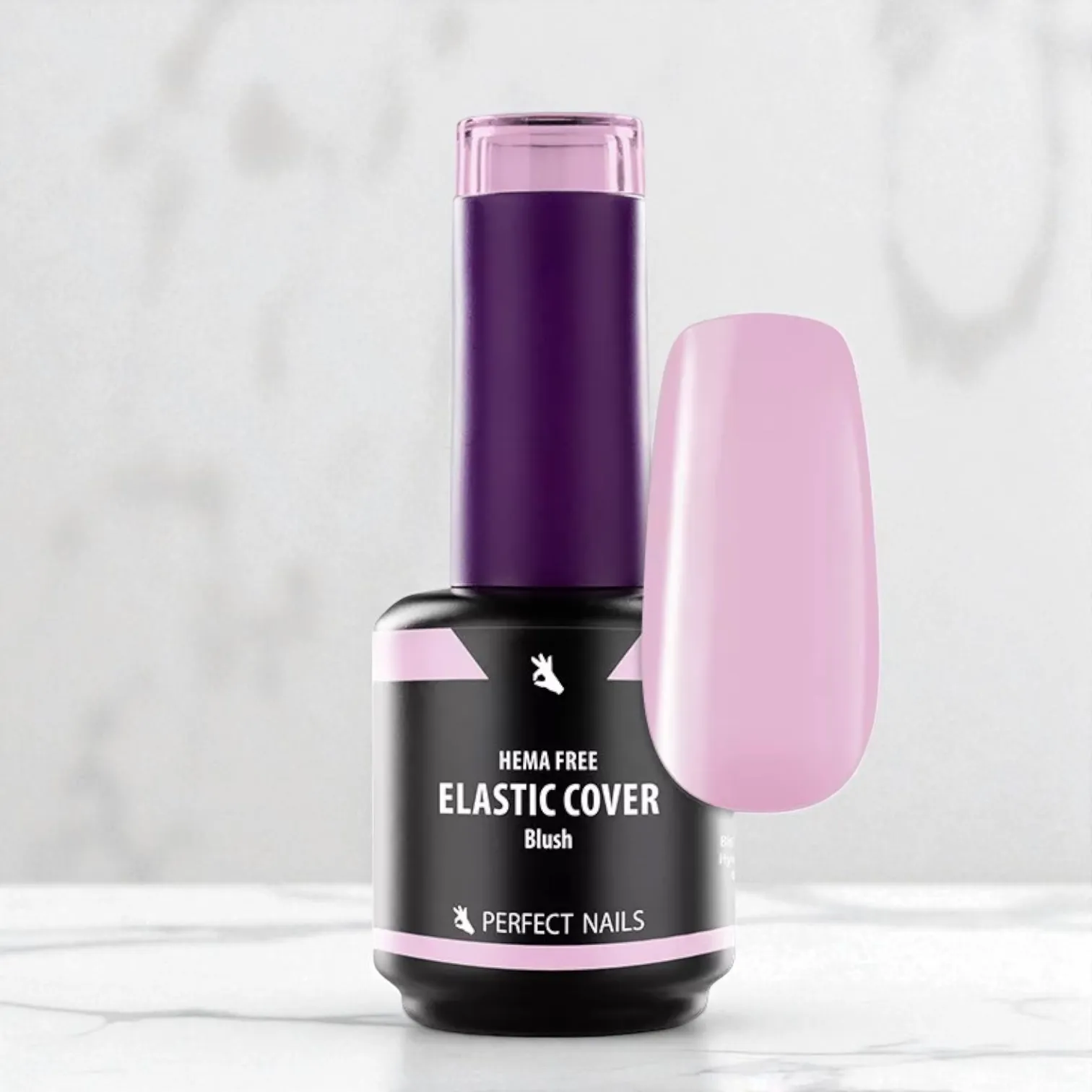 Perfect Nails Elastic Cover Base Gel Hema Free gél lakk alap 15ml - Blush