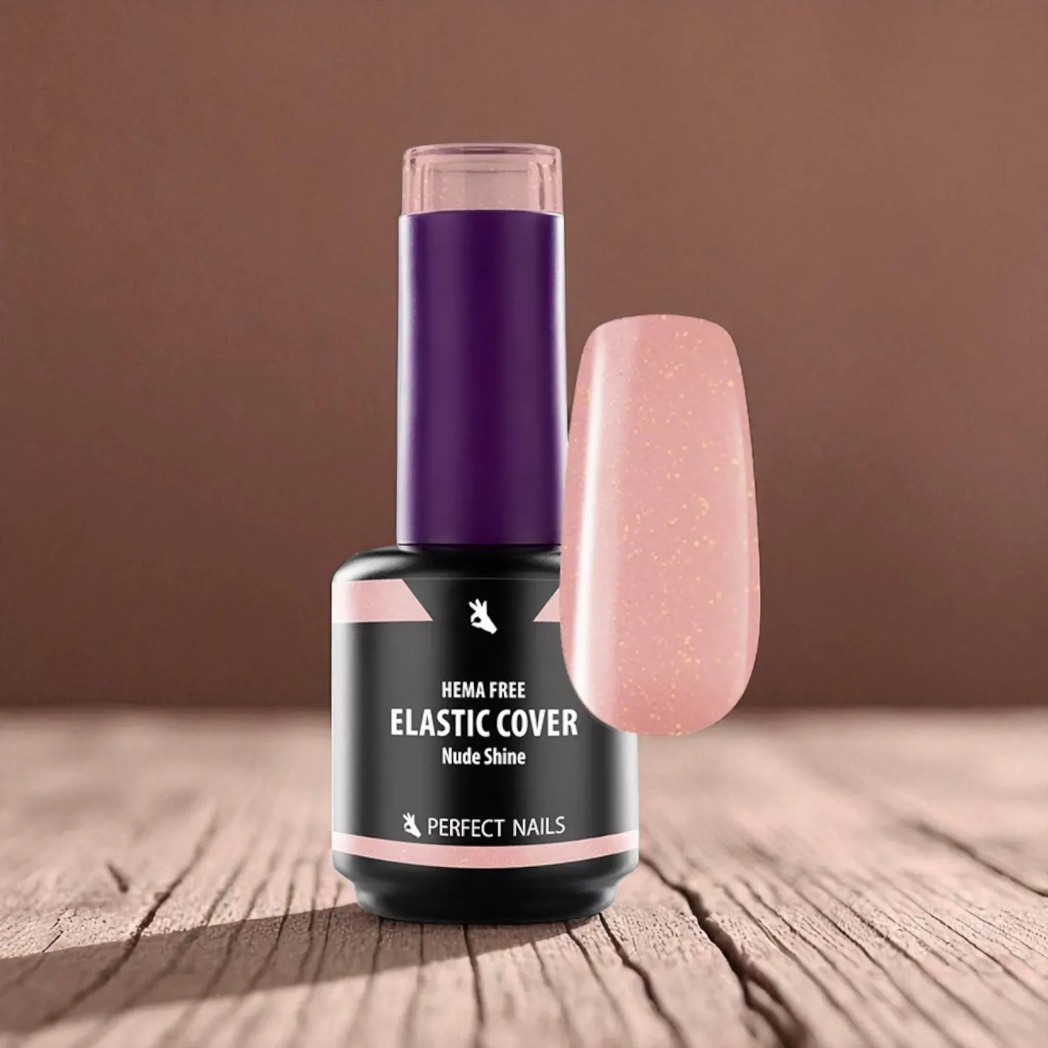 Perfect Nails Elastic Cover Base Gel Hema Free gél lakk alap 15ml - Nude Shine