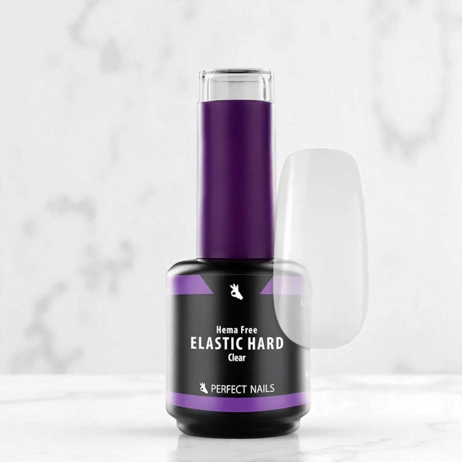 Perfect Nails Elastic Hard Base Gel Hema Free gél lakk alap 15ml - Clear