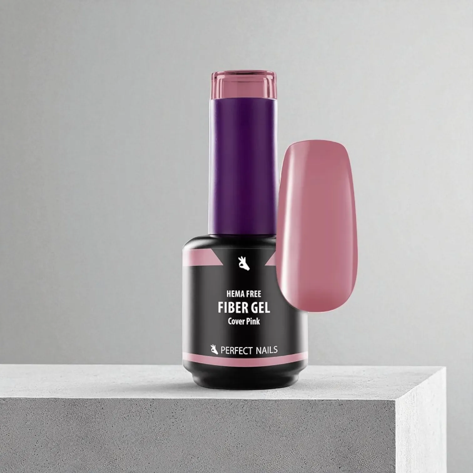 Perfect Nails Fiber Vitamin Base Gel Hema Free gél lakk alap 15ml - Cover Pink
