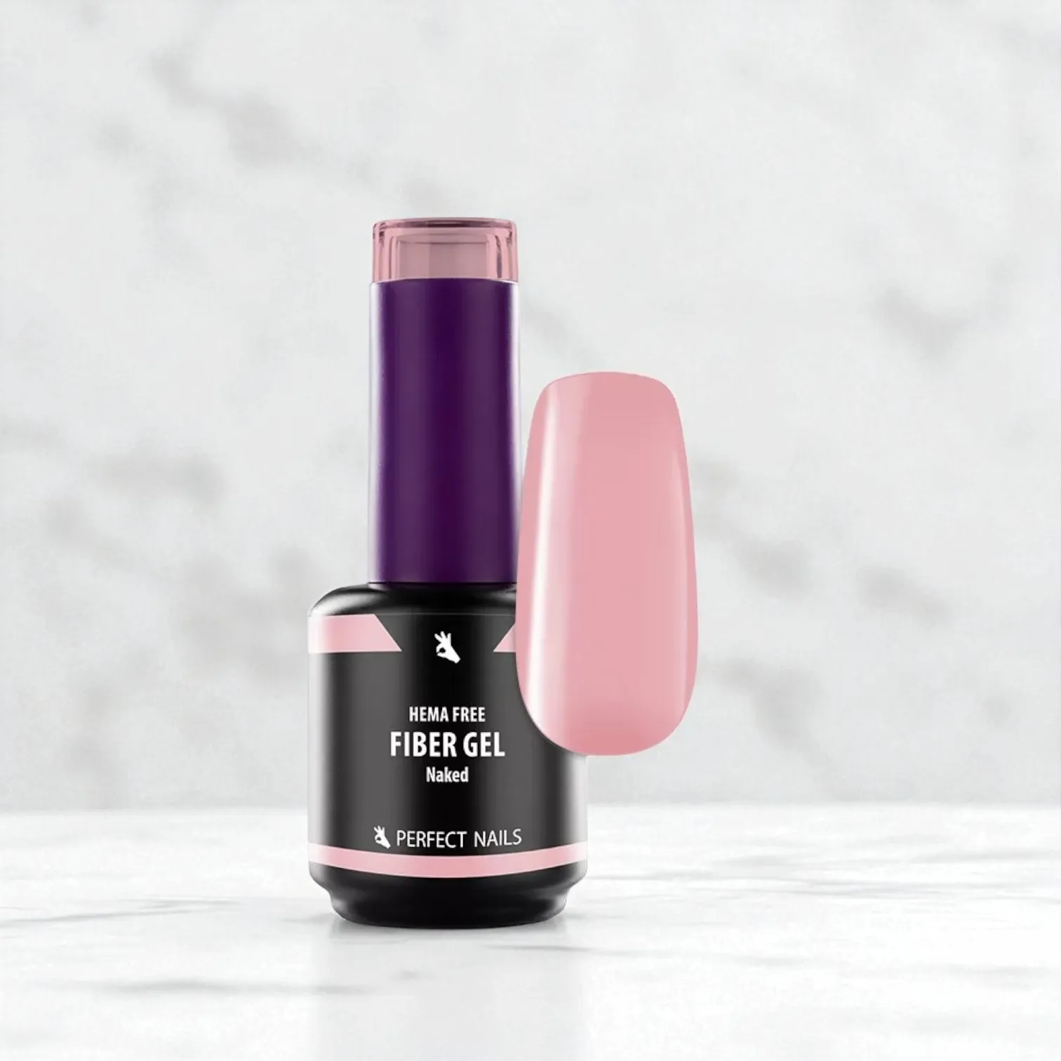 Perfect Nails Fiber Vitamin Base Gel Hema Free gél lakk alap 15ml - Naked