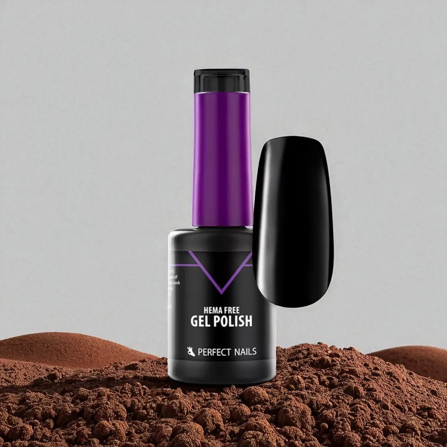 Perfect Nails Hema Free gél lakk 8ml HF048 - Black