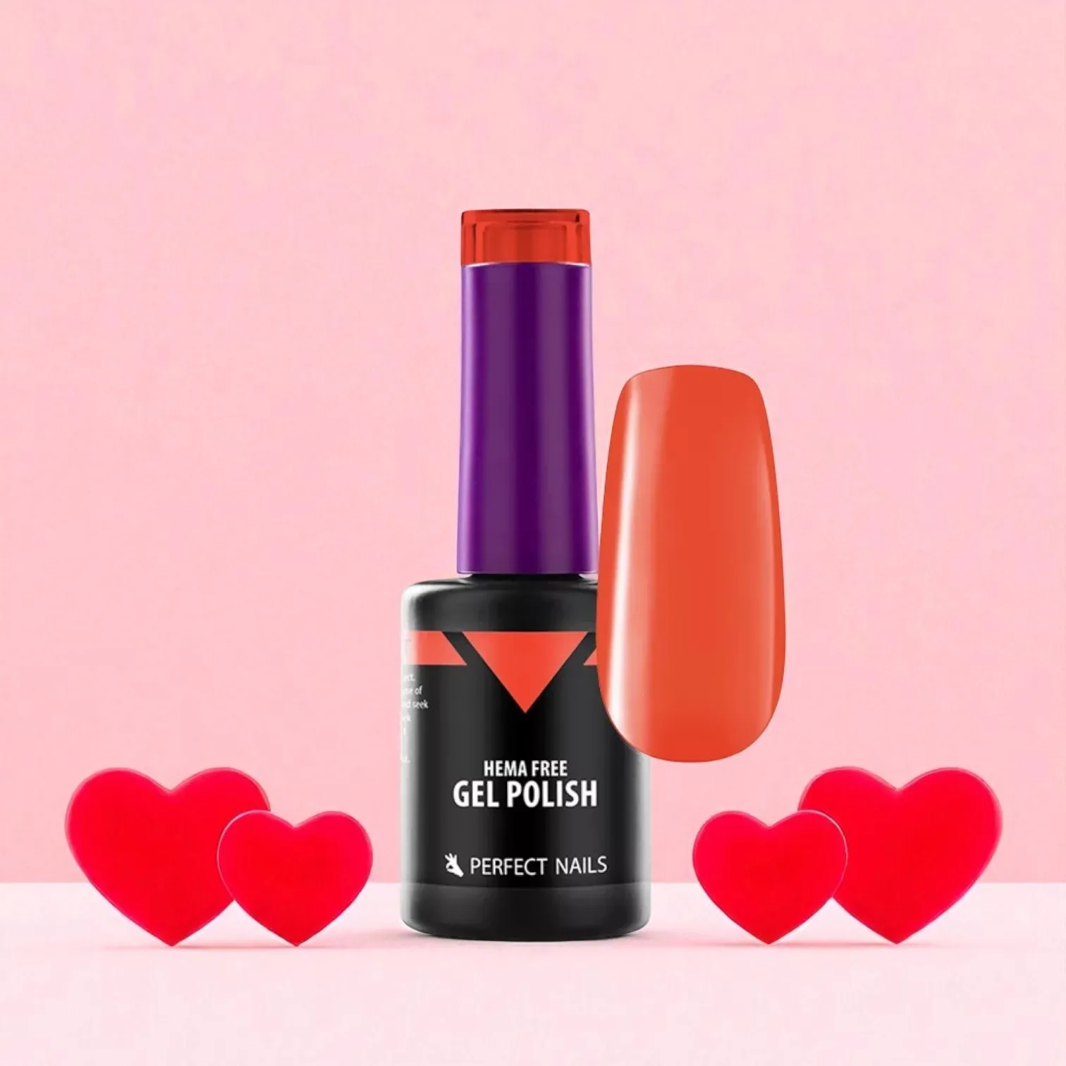 Perfect Nails Hema Free gél lakk 8ml HF067 - Neon Grapefruit