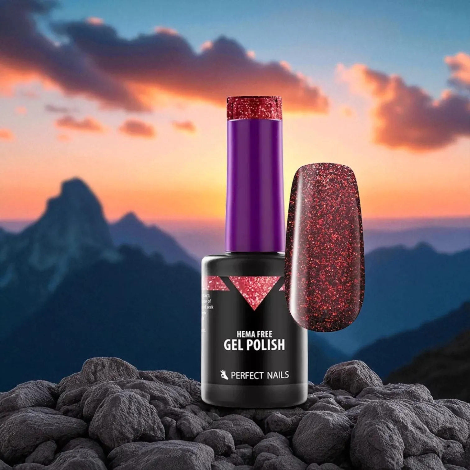 Perfect Nails Hema Free gél lakk 8ml HF033 - Shiny Red