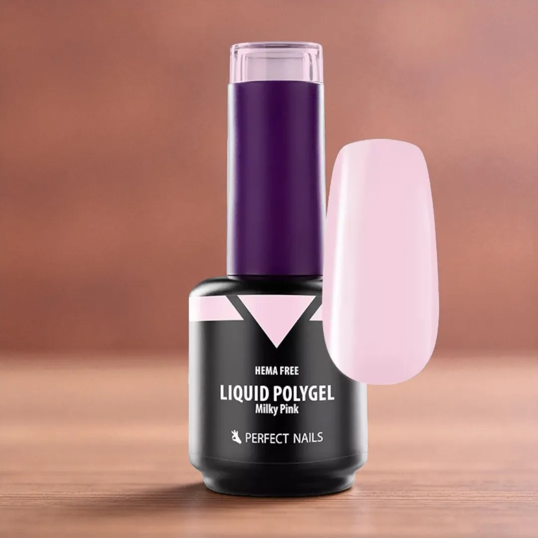 Perfect Nails Liquid Polygel 15ml - Milky Pink