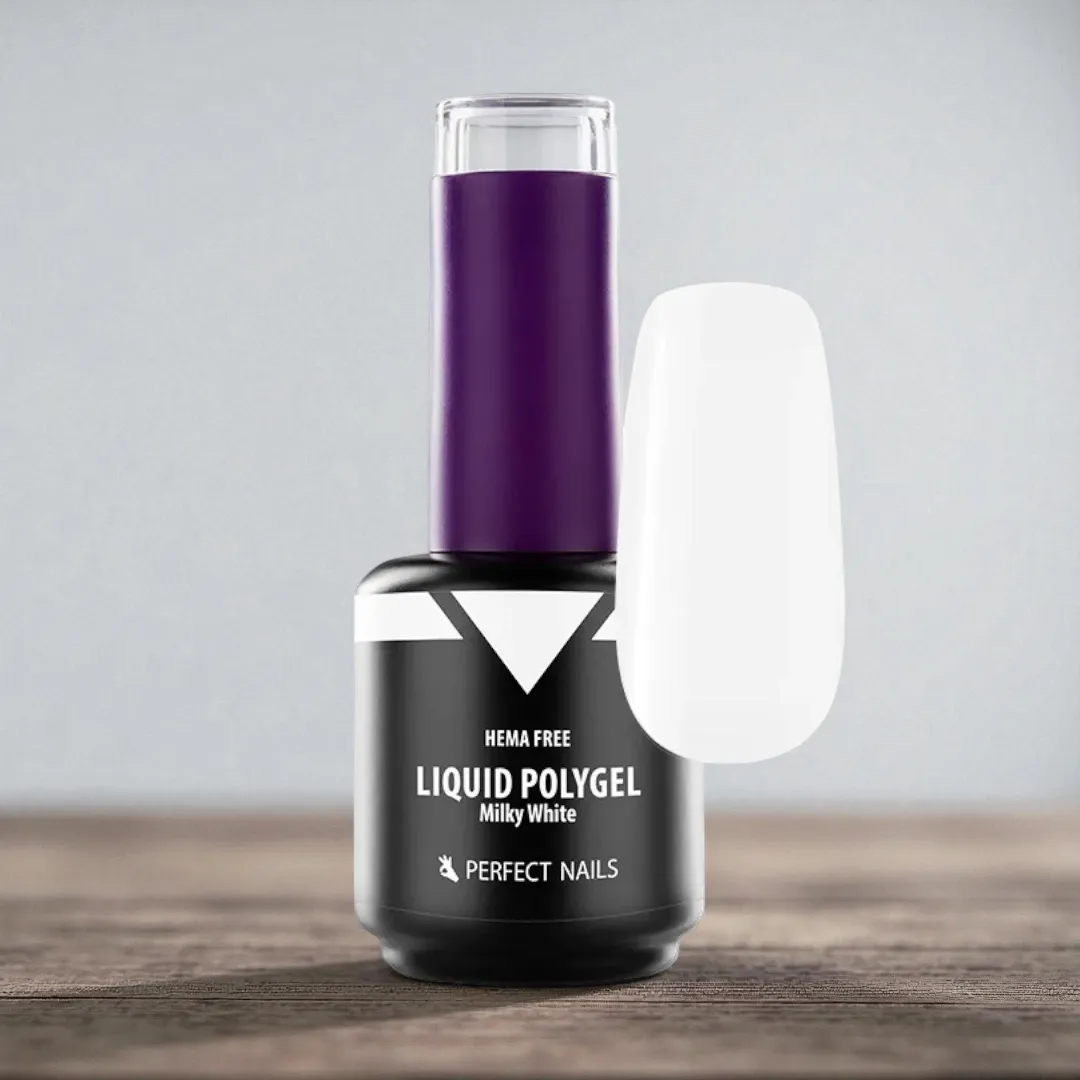Perfect Nails Liquid Polygel 15ml - Milky White