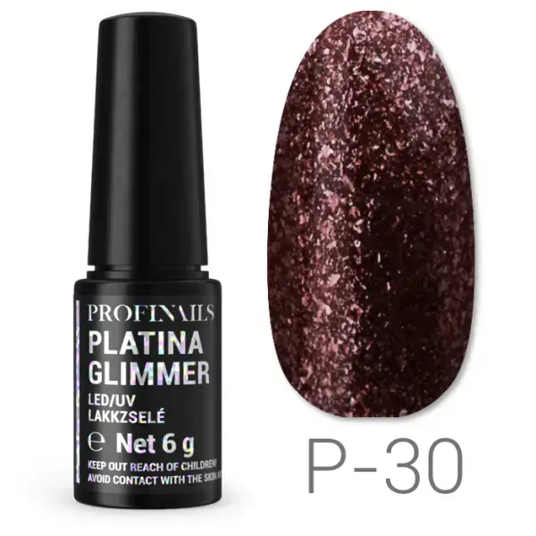 Profinails Platina Glimmer lakkzselé 6gr P-30
