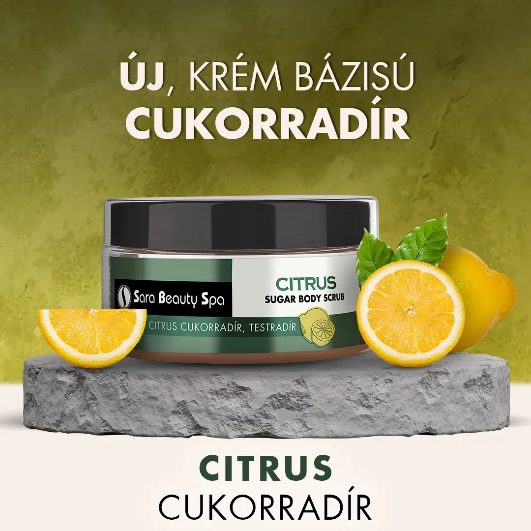 Sara Beauty Spa Bőrradír és Testradír - Citrus Cukorradír 300ml