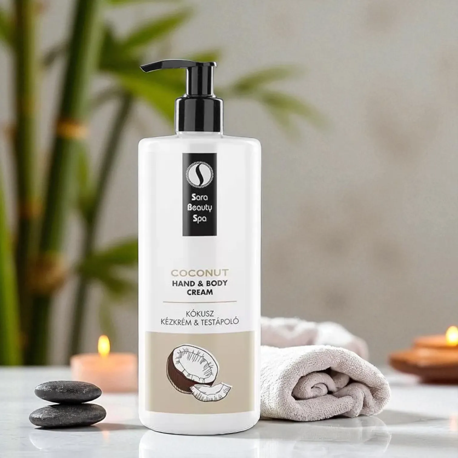 Sara Beauty Spa Hidratáló kézkrém és testápoló - Kókusz - 500ml