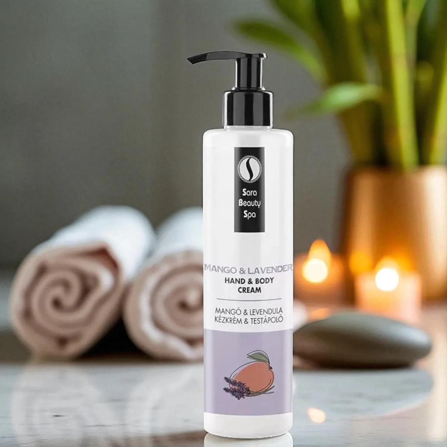Sara Beauty Spa Hidratáló kézkrém és testápoló - Mangó és Levendula 250ml