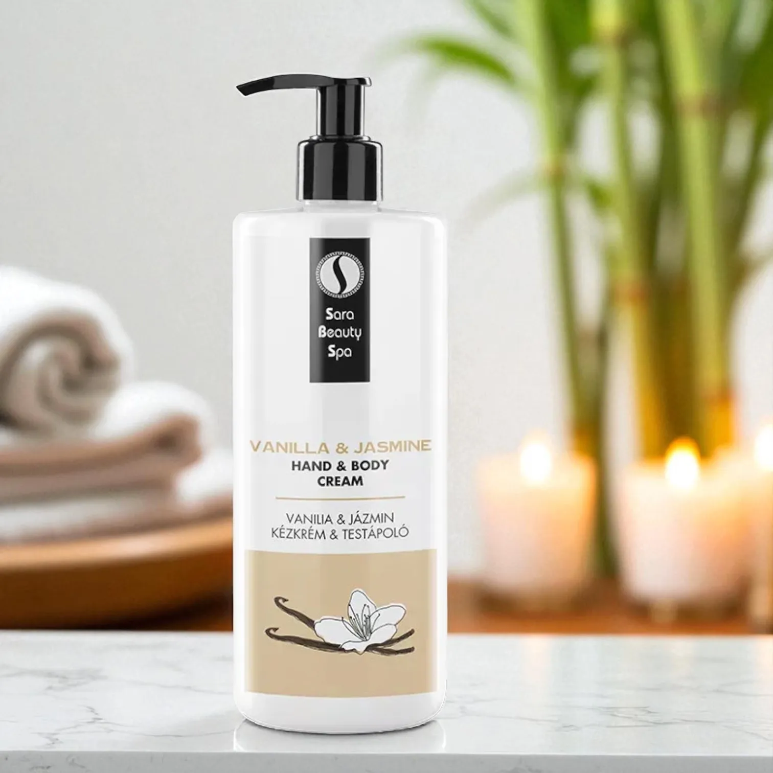 Sara Beauty Spa Hidratáló kézkrém és testápoló - Vanília és Jázmin 500ml