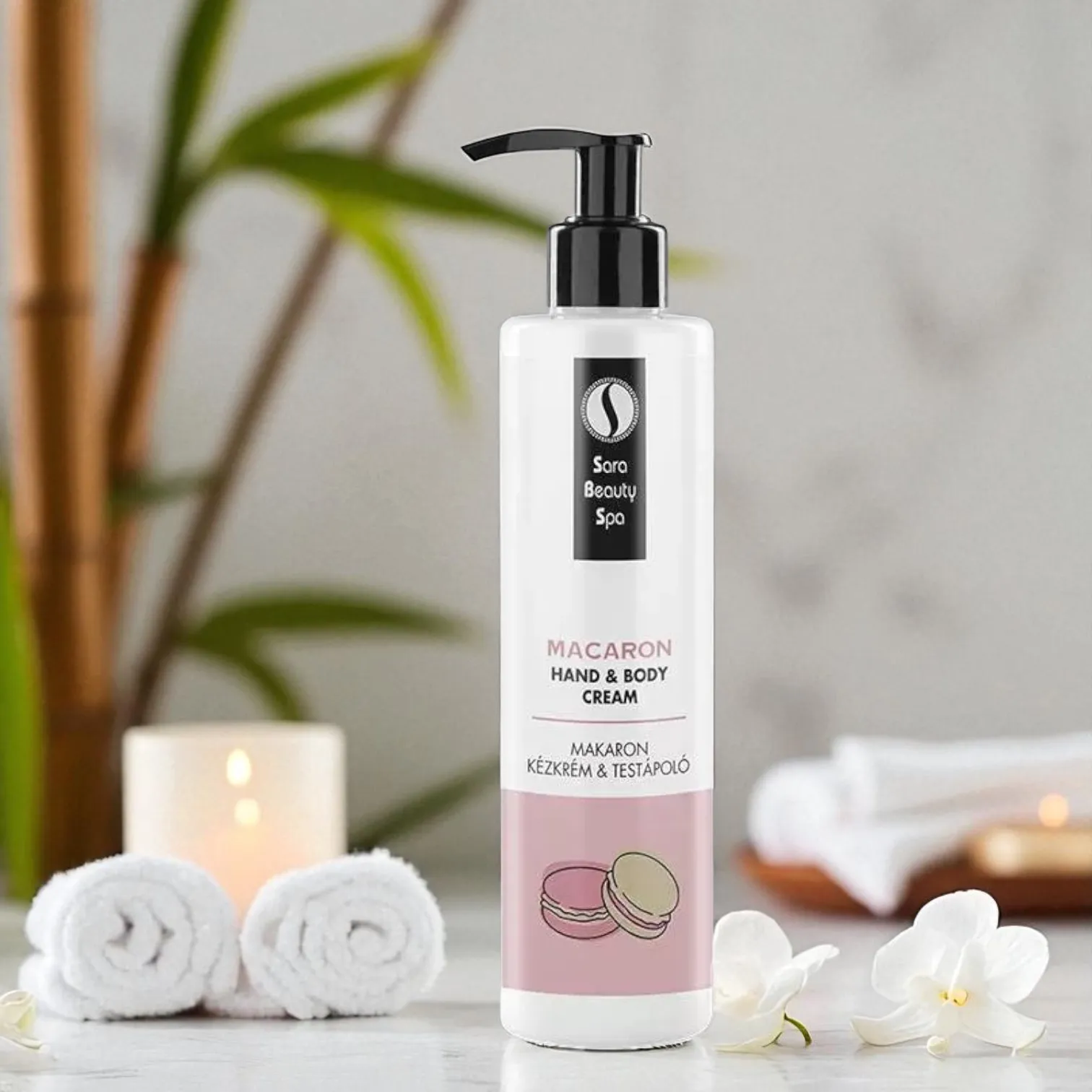 Sara Beauty Spa Hidratáló Kollagén Kézkrém és Testápoló - Makaron 250ml