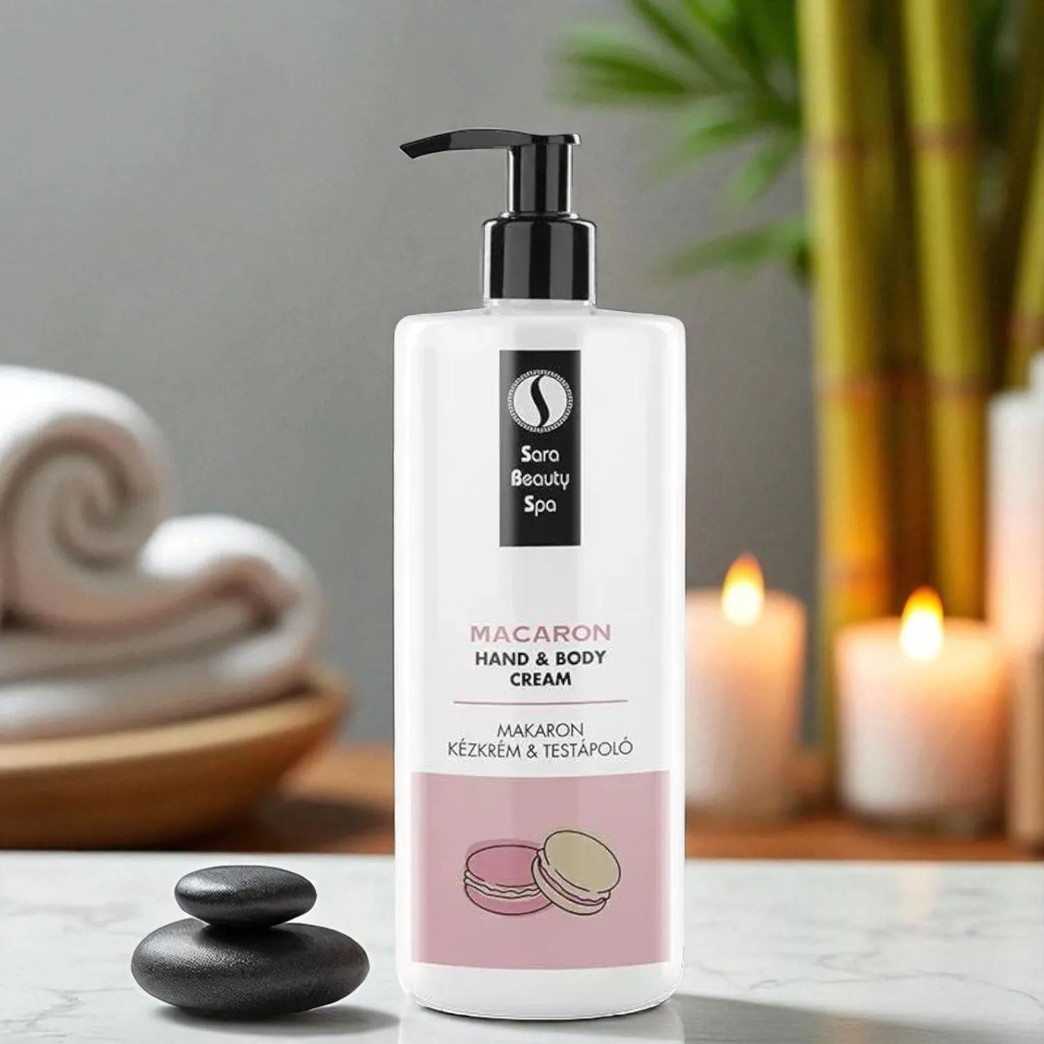 Sara Beauty Spa Hidratáló Kollagén Kézkrém és Testápoló - Makaron 500ml