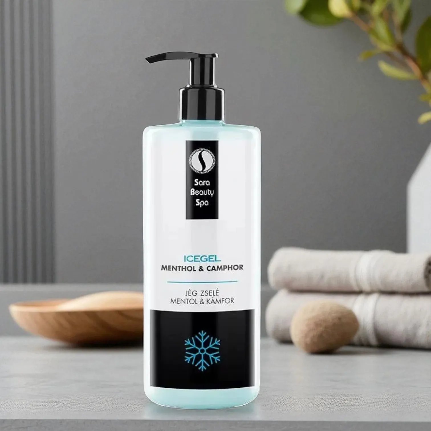 Sara Beauty Spa Izomlazító Jégzselé - Mentol és Kámfor 500ml