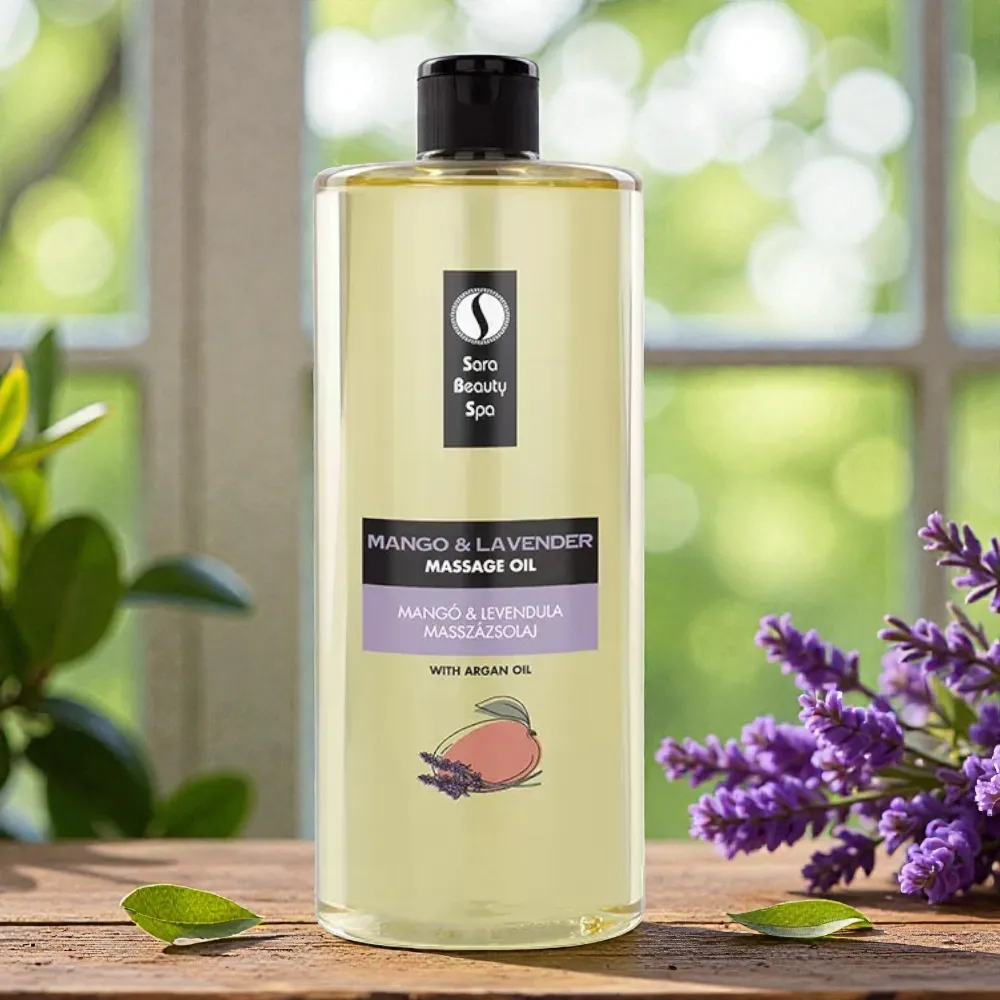 Sara Beauty Spa Masszázsolaj - Mangó és Levendula 1000ml